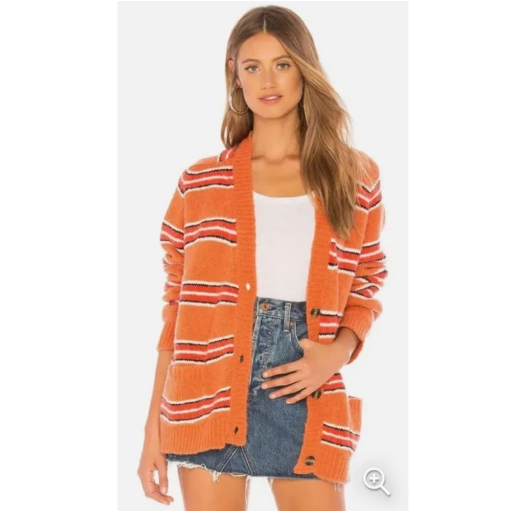 For Love and Lemons Charlie striped cardigan XS